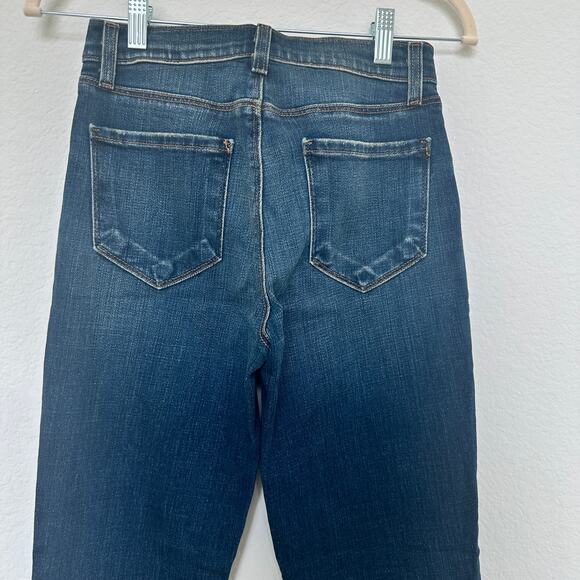 NWT L'AGENCE Sada Slim Leg Cropped Jeans Sz 25 Dark Wash Casual Luxe‎ Parisian - Picture 8 of 9